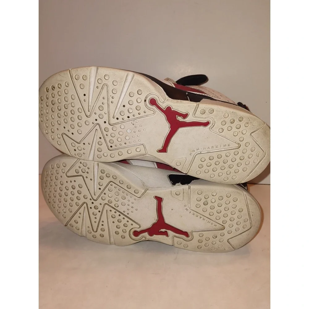 Nike Air Jordan 6 Retro Shoes Size 11c Carmine Red Sneakers Mud Top 384666-106